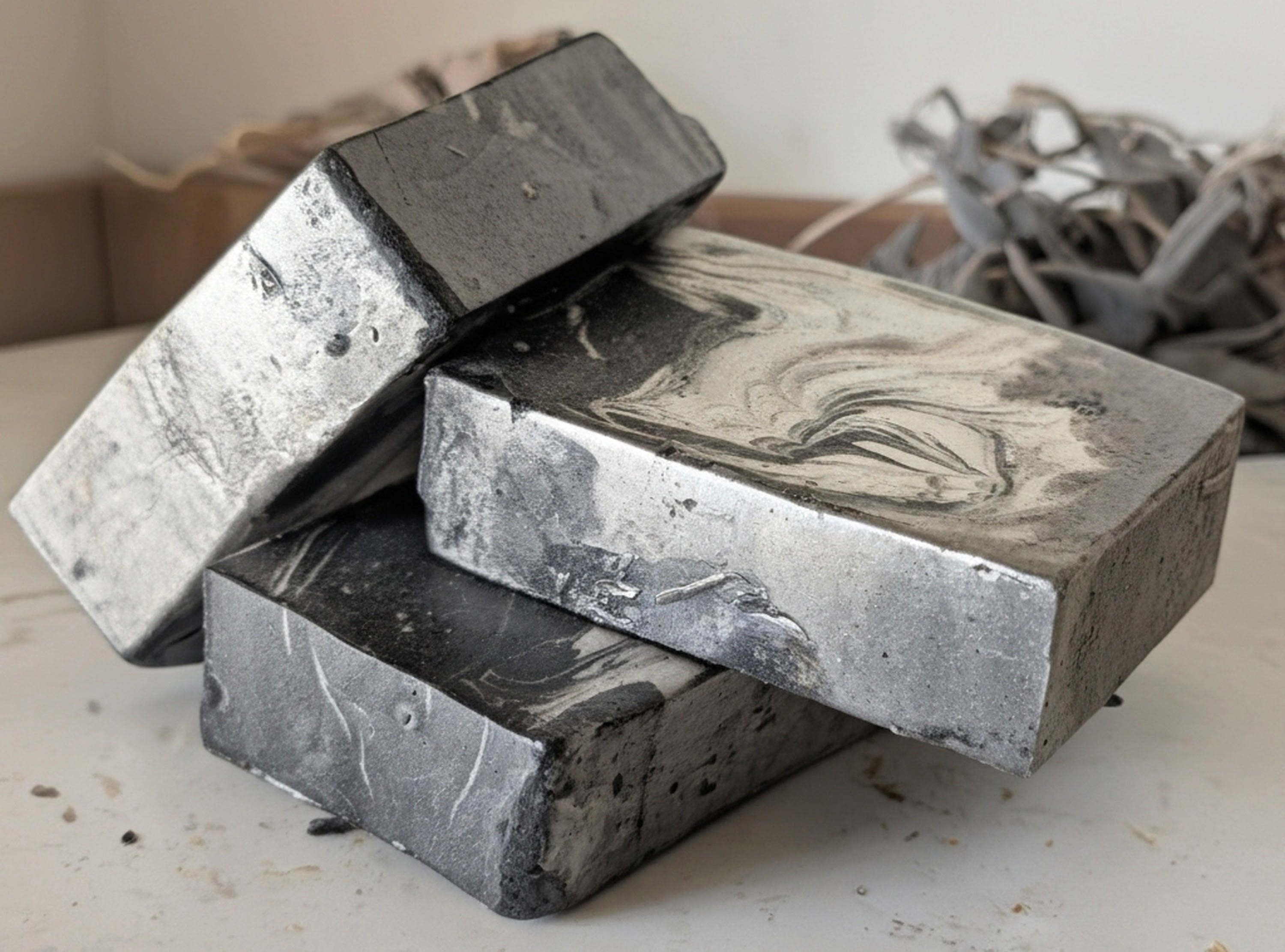 All-Natural Cold Process Activated Charcoal and Bentonite Clay Soap